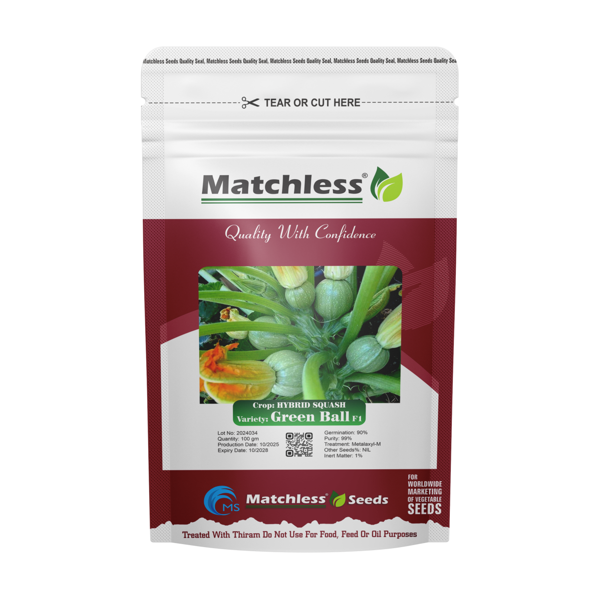 Hybrid Squash Green Ball F1